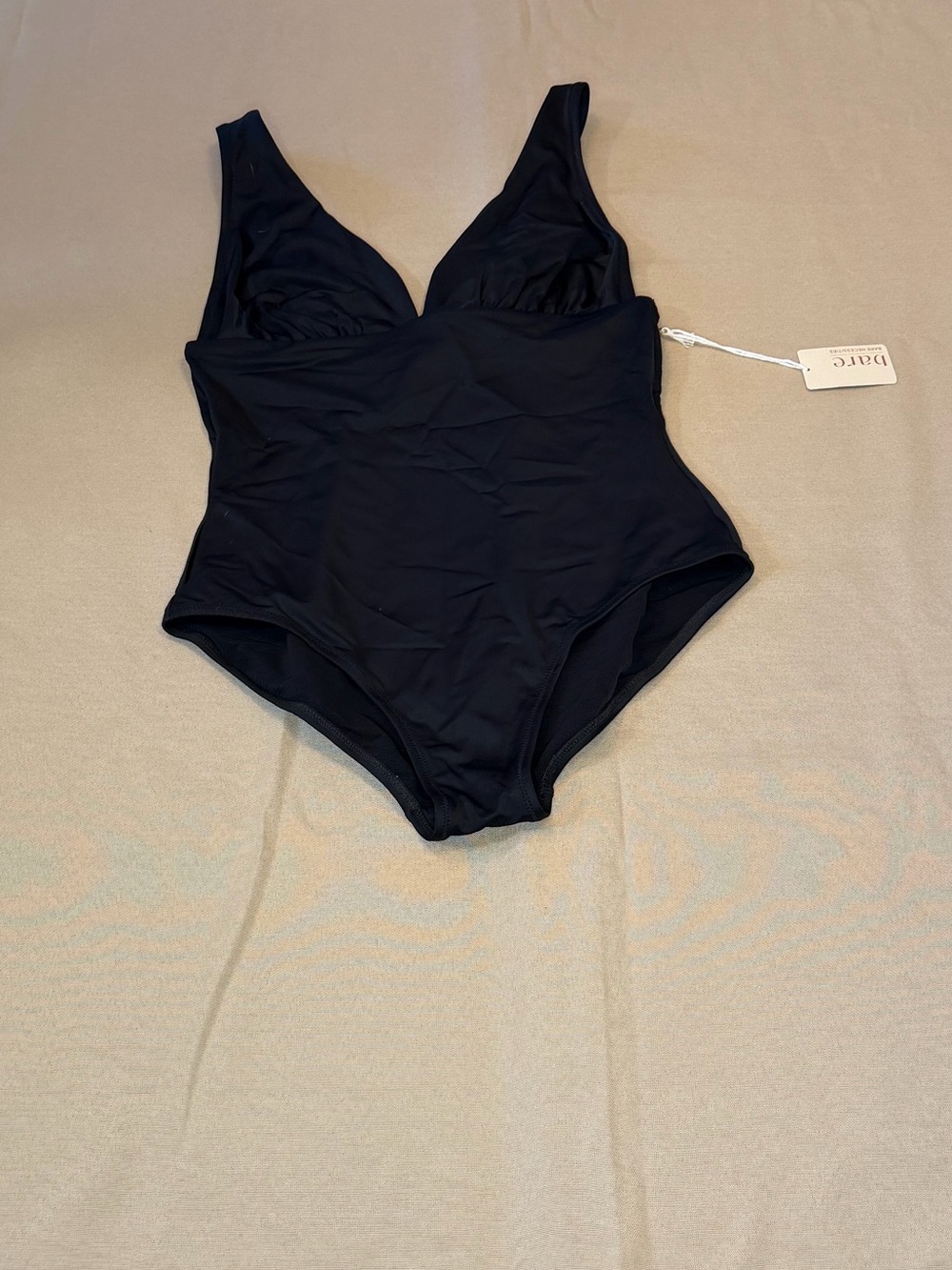 Bare Necessities Black One-Piece Swimsuit with Plunge